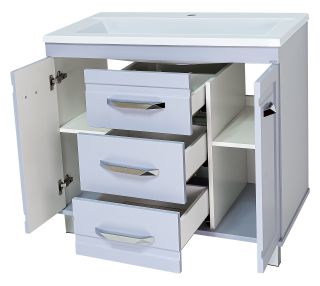 Напольная тумба под раковину Misty Терра 90см серый