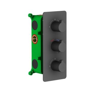 Душевая система Timo Petruma SX-5149/03SM с термостатом черный