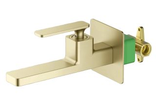 Смеситель встраиваемый для раковины Timo Torne 4372/17SM золото матовое