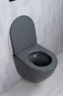 Унитаз подвесной Tornado Gid Tr2122TF-Dgm 62260Y серый матовый 49x36x36