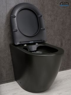 Унитаз приставной Gid TRS-269BM 62214Y черный матовый 56x36.5x42
