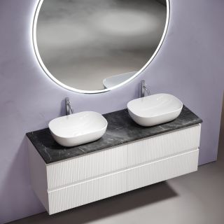 Столешница из керамогранита Sancos TT140A1X c отверстием под смеситель 140 см Black Sky