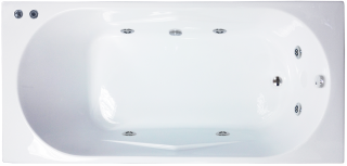 Гидромассажная ванна Royal Bath Tudor Standart 170x75см белый RB407701ST