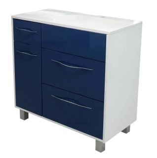 Напольная тумба под раковину Эстет Barcelona ФР-00003581 П 90см три ящика одна дверь