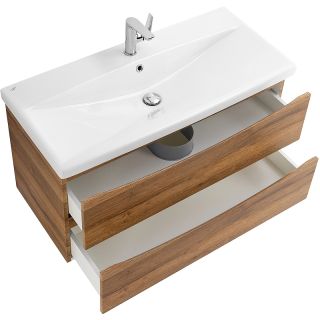 Тумба подвесная под раковину BelBagno MARINO-CER-N-900-2C-SO-RR-P