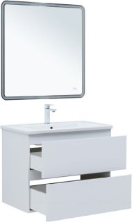 Тумба под раковину Aquanet Эмбер 330467 80 см белый матовый