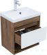 Тумба под раковину Aquanet Тренд 345116 50 см дуб рустикальный/белый сатин