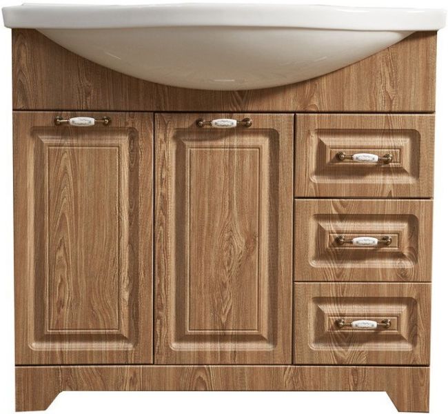 Тумба под раковину Stella Polar Кармела 90см карпатская ель SP-00000180