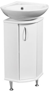 Тумба под раковину угловая Stella Polar Концепт SP-00000156 30см белый