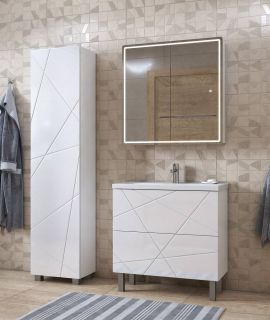 Тумба под раковину напольная Vigo Geometry tn.bsf.GEO.9696.80.2Y 80 см белый