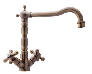Смеситель для кухни Swedbe Selene 7142 бронза