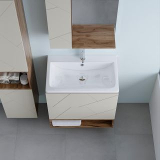 Ниша для тумбы Бриклаер Кристалл 4627125416866 70 см дуб крафт табачный