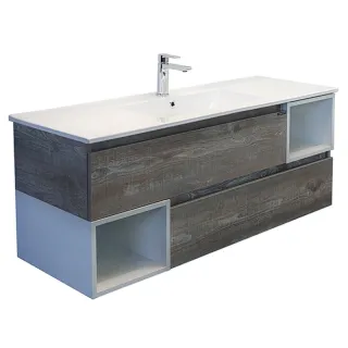 Тумба с раковиной Comforty Турин 00-00013939 120 см дуб бежевый