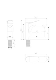 Смеситель для раковины Wonzon & Woghand WW-A40482-CR хром