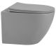 Подвесной унитаз ABBER Bequem AC1101MG безободковый серый матовый