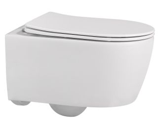 Подвесной унитаз ABBER Bequem AC1104 безободковый белый