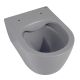 Подвесной унитаз ABBER Bequem AC1104MG безободковый серый матовый