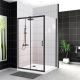 Душевой уголок BelBagno UNO-195-AH-1-120/80-C-NERO 120x80см чёрный/прозрачное