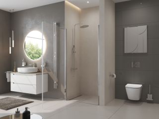 Душевая дверь BelBagno UNO-B-1-90-C-Cr