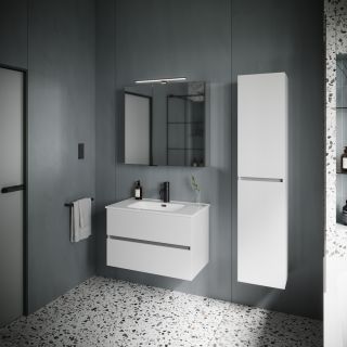 Подвесная тумба под раковину Sancos Urban UR80W 80см белый глянец