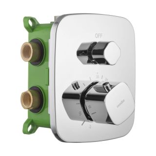 Встраиваемый смеситель Swedbe Platta 9031 термостатический подключение на два выхода хром