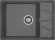 Мойка кухонная GranFest VERTEX V-680L графит