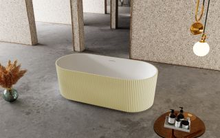 Ванна из искусственного камня ABBER Stein AS9601MS 170x75см песочный матовый