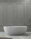 Ванна из искусственного камня ABBER Stein AS9641-1.4 140x78см белый матовый