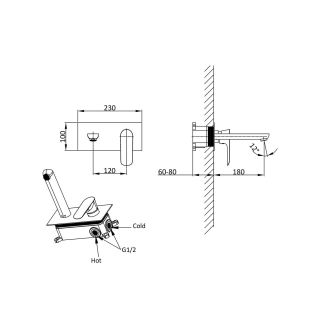 Смесители для раковины Vincea Esse VBFW-1E1CH хром