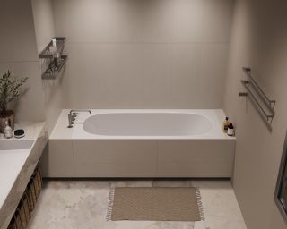 Ванна акриловая Vincea VBT-710-1700, цвет белый, щелевой перелив