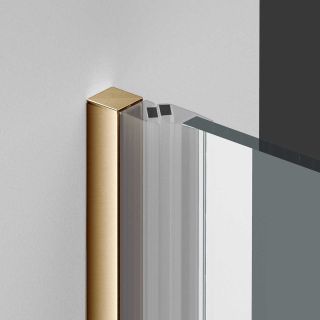 Душевая дверь Vincea Alpha VDP-3AL700CLG , брашированное золото, стекло прозрачное