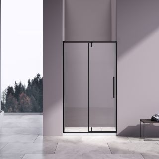 Душевая дверь Vincea Slim-N VDP-4SN120CLB, черный матовый, стекло прозрачное