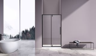 Душевая дверь Vincea Slim-N VDP-4SN120CLB, черный матовый, стекло прозрачное