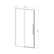 Душевая дверь Vincea Slim-N VDS-4SN140CL, 1400, хром, стекло прозрачное
