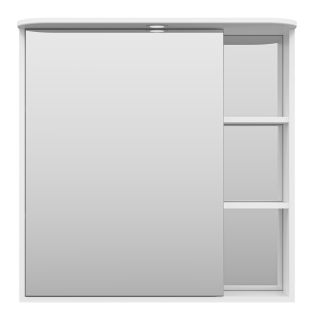 Зеркальный шкаф с подсветкой Misty Венера левый 80см белый