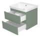 Подвесная тумба под раковину Brevita Victory VIC-09060-0802Я 60см зелёный