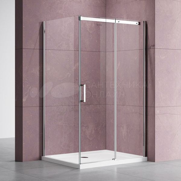 Душевой уголок Vincea Dice VSR-4D9015CL 150х90 см, профиль хром