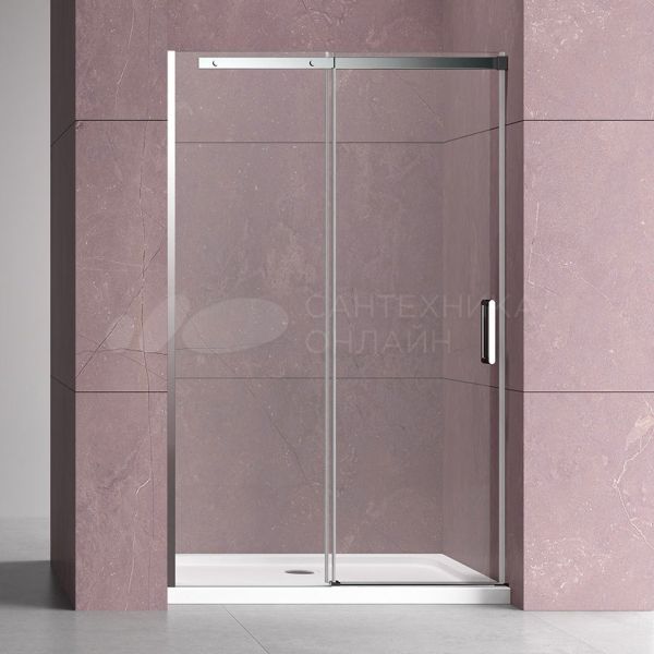 Душевая дверь в нишу Vincea Dice VDS-4D160CL 160 см, профиль хром