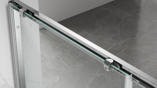 Душевой уголок Veconi Rovigo RV-055G, 1000х900х1950, золото брашинг, прозрачное стекло