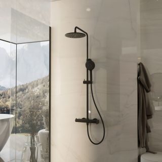 Душевая стойка Vincea Rondo VSFS-1R0MB, черный