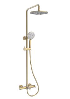 Душевая стойка Vincea Rondo VSFS-1R1BG, брашированное золото