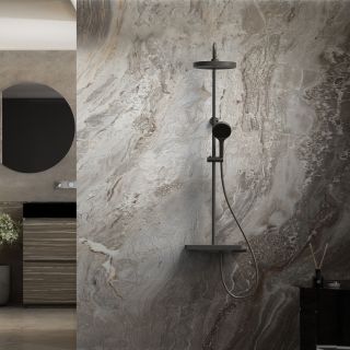 Душевая стойка Vincea Inspire VSFS-3I12TMB термостатическая, черный