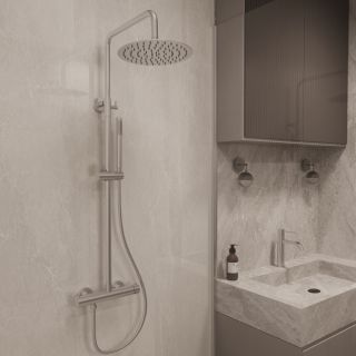 Душевая стойка Vincea City VSFS-4CT1BN, брашированный никель