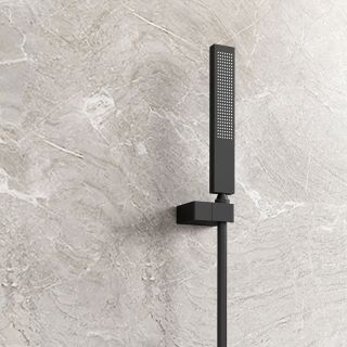 Душевой комплект Vincea Futura VSFW-2F110TMB с термостатом без верхнего душа чёрный матовый