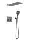 Душевой комплект Vincea Futura VSFW-401TGM с термостатом трехрежимный воронёная сталь