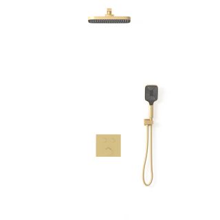 Душевой комплект Vincea VSFW-4211BG встраиваемый, двухрежимный, брашированное золото