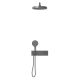 Душевой комплект Vincea VSFW-422TI2GM встраиваемый, двухрежимный, термостатический, вороненая сталь