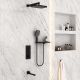 Душевой комплект Vincea VSFW-431T1RMB встраиваемый, термостатический, трехрежимный, черный