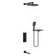 Душевой комплект Vincea VSFW-431T1RMB встраиваемый, термостатический, трехрежимный, черный