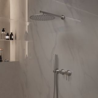 Душевой комплект Vincea Groove VSFW-4G01BN встраиваемый, двухрежимный, брашированный никель